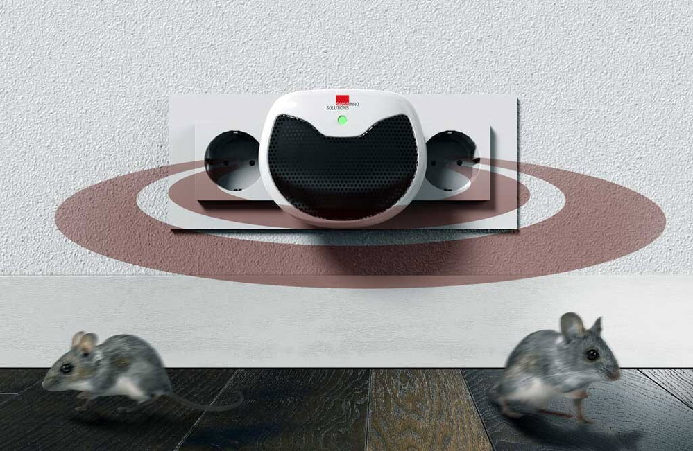 SWISSINNO Ultraschall Tiervertreiber Ultrasonic mini, 15 m²