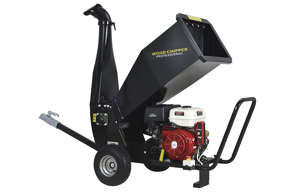 Benzin-Holzhäcksler 1500E, Holzschredder 14 PS Motor, E-Start