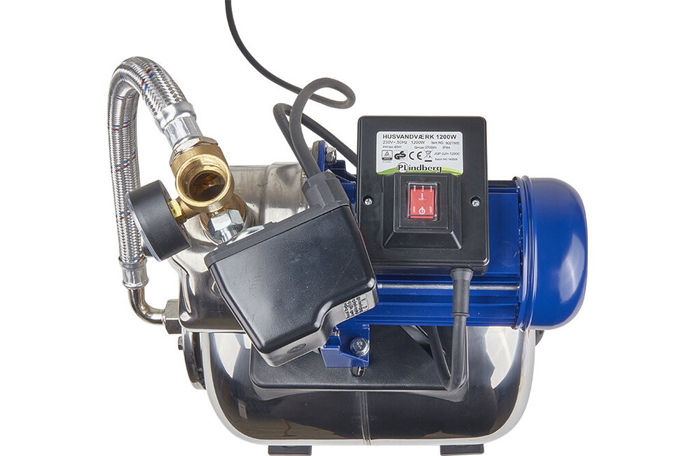 Edelstahl Hauswasserwerk 1200W 230V 50Hz, 3700l/h