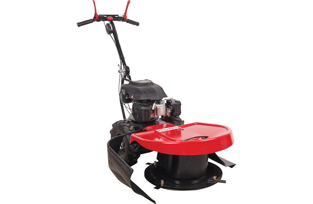 Benzin Hochgrasmäher 58 cm, Kreiselmäher mit 4x Wendemessern