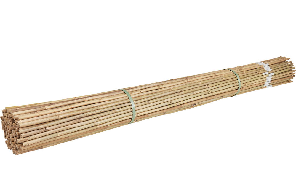 100x Markierungspfähle aus Bambus, 180cm