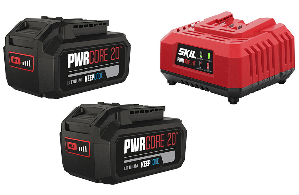 SKIL 3112 BA Akku-Pack, 2x 20V Akkus und Ladegerät