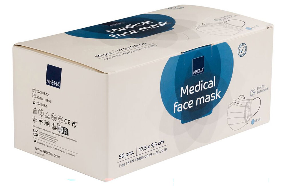 50x Medizinische Gesichtsmaske Typ IIR | Abena Excellent
