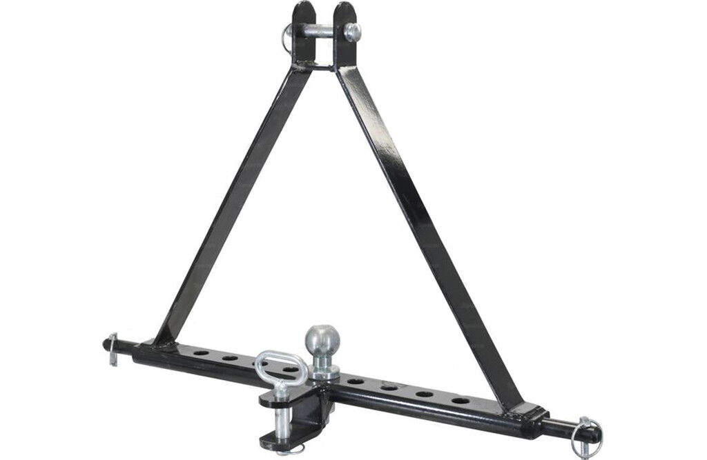 Ackerschienendreieck Kat 1, Kugelkopf- und Zugmaulkupplung