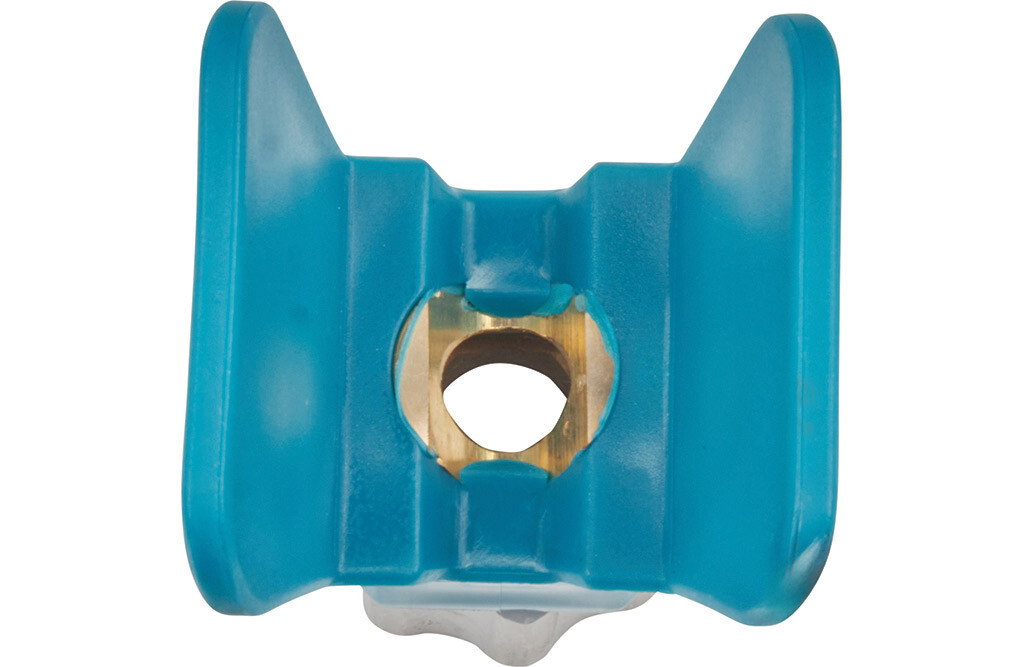 Düsenhalter, blau, Aluminium