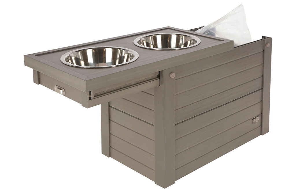 Futter- / Wasserstation für Hunde