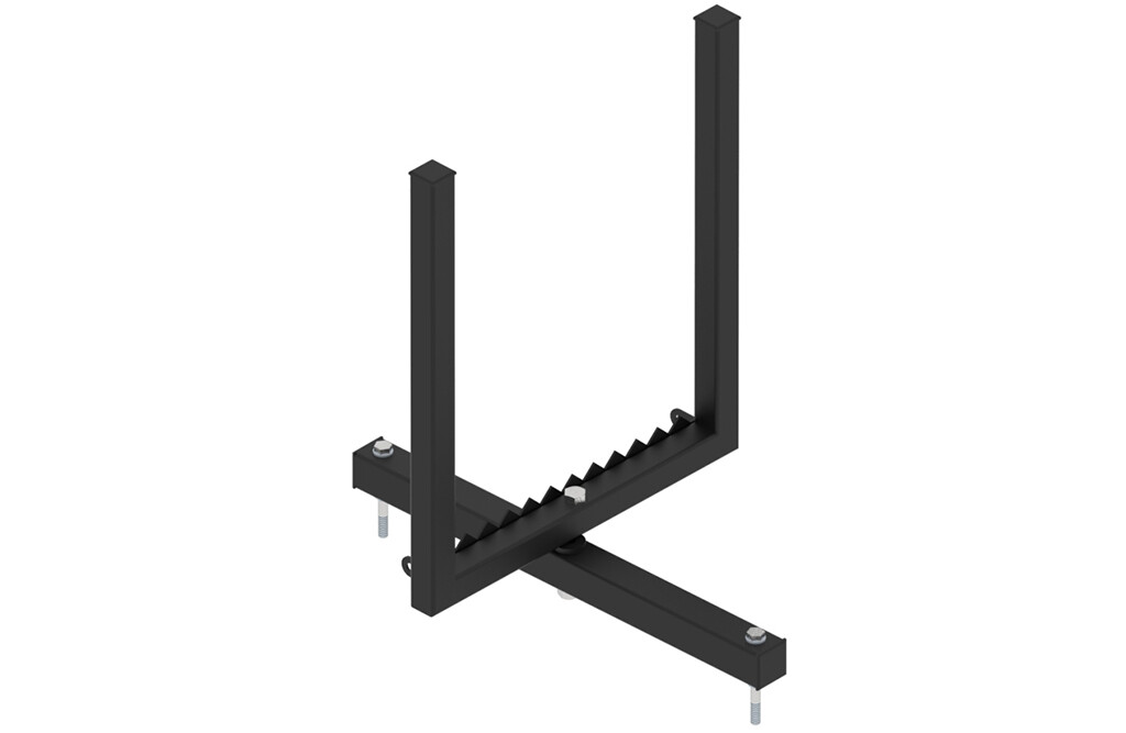 Halterung für Baumstammtransport-Anhänger, schwenkbar