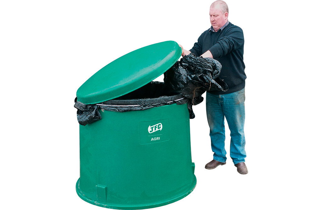 Tidywrap-Tonne für Folienabfälle