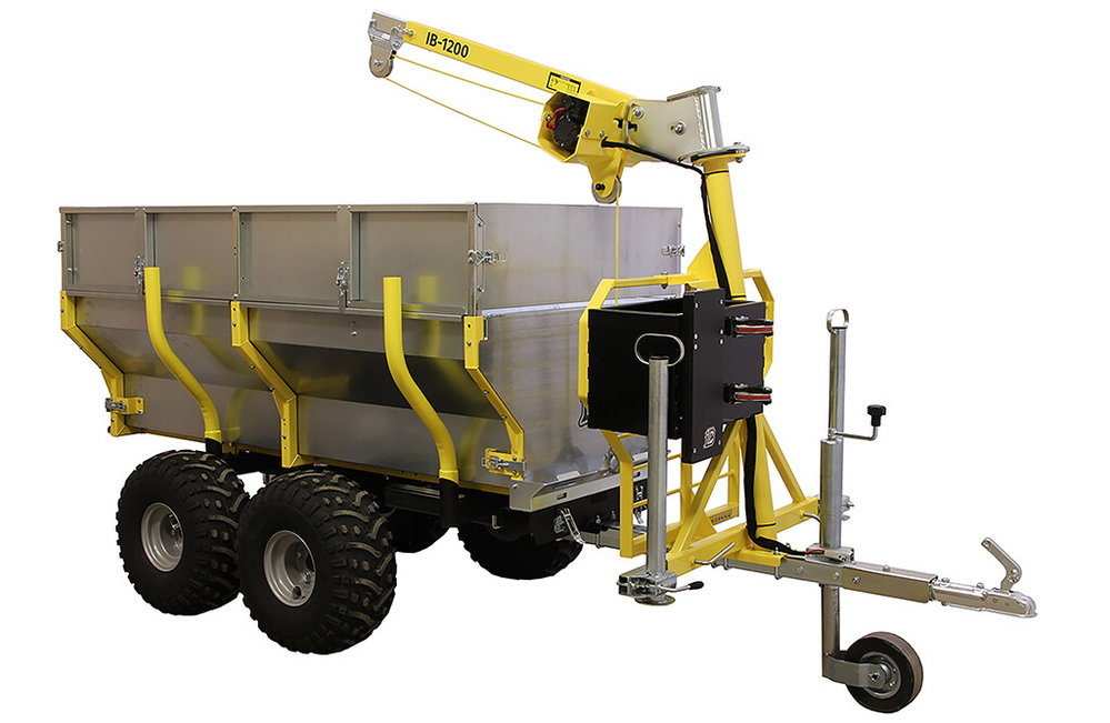 Kran für Rückewagen IB1200, 300kg Traglast