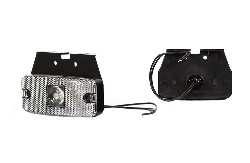LED-Positionsleuchte weiß 12V/24V, 1xLED, 22cm Kabel