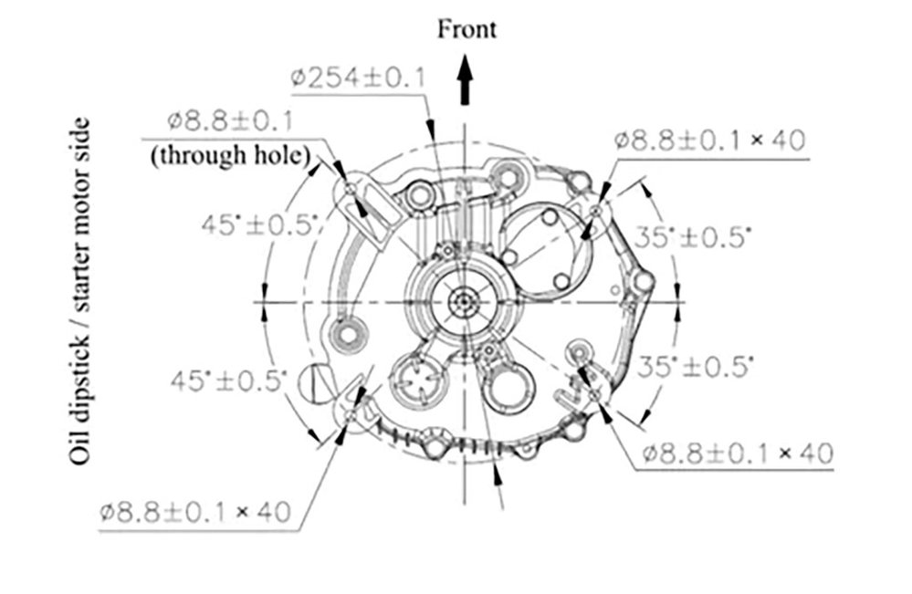 Benzinmotor LC1P92F 14PS 452cm³ | Loncin