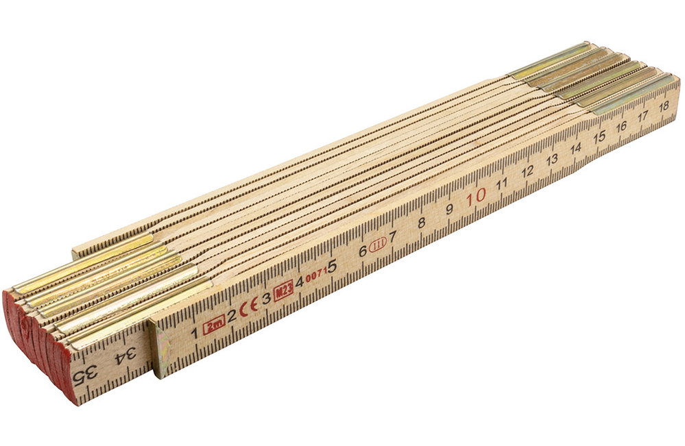 Zollstock, 2 Meter, 12 Gelenke