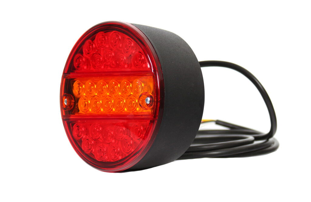 LED-Rücklicht 12V/24V, Ø142mm, inkl. 2m Kabel