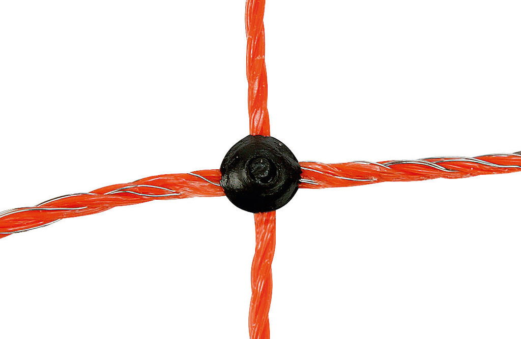 KERBL 50m Geflügelnetz 106cm, 15 Pfähle, 1 Spitze, elektrifizierbar 