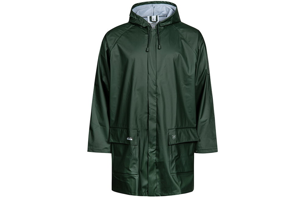 Regenjacke, PU, olivgrün