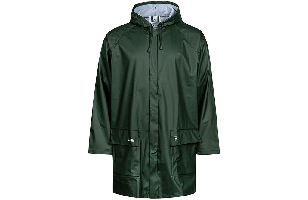 Regenjacke, PU, olivgrün