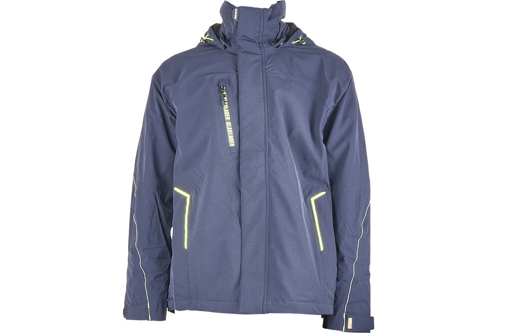 Blåkläder Winterjacke mit Stretch, blau-hohe Sichtbarkeit, Größe XS