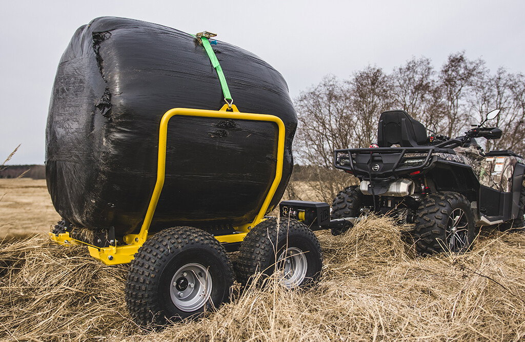 Ballenanhänger mit elektrischer Winde, 1000kg
