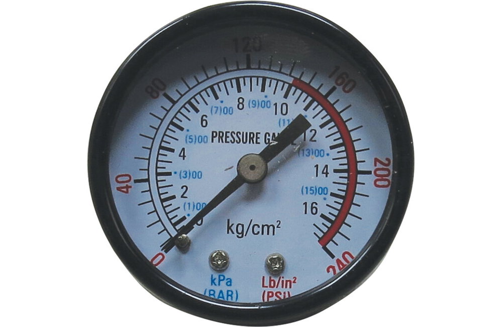 Manometer, Ø52 - 10-16 bar