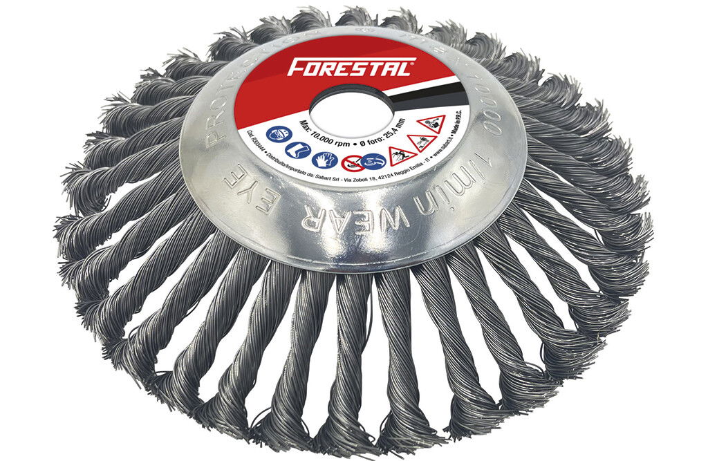 Unkrautbürste aus Stahl für Freischneider