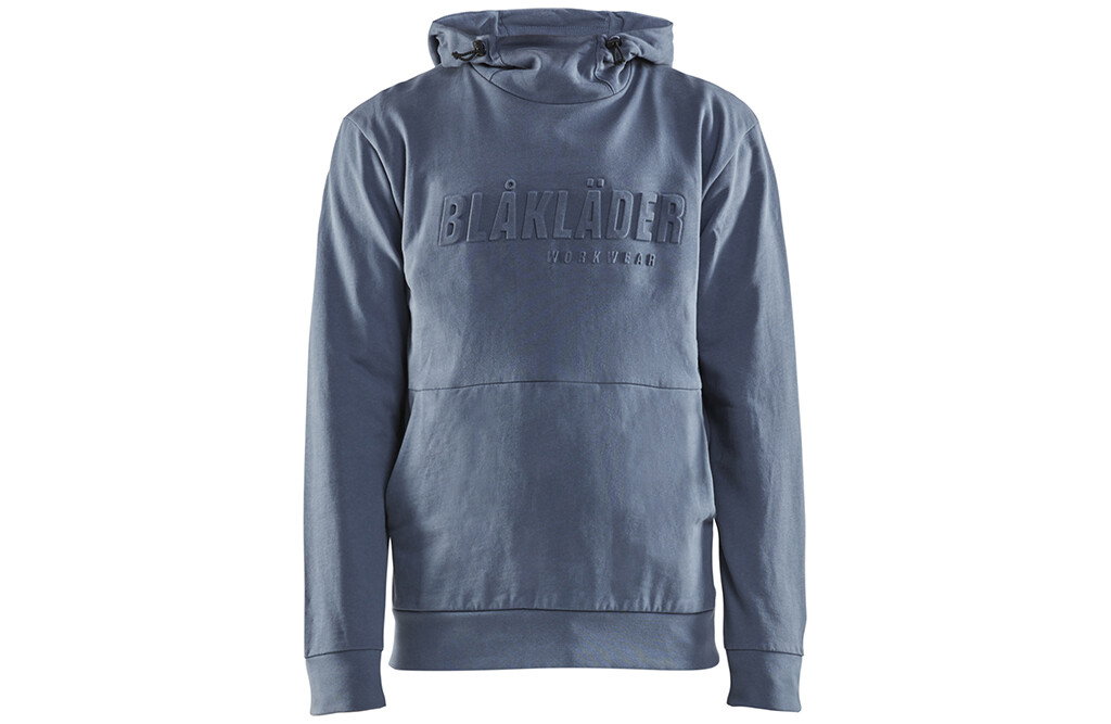 Blåkläder 3D-Logo-Kapuzenpullover, staubig blau