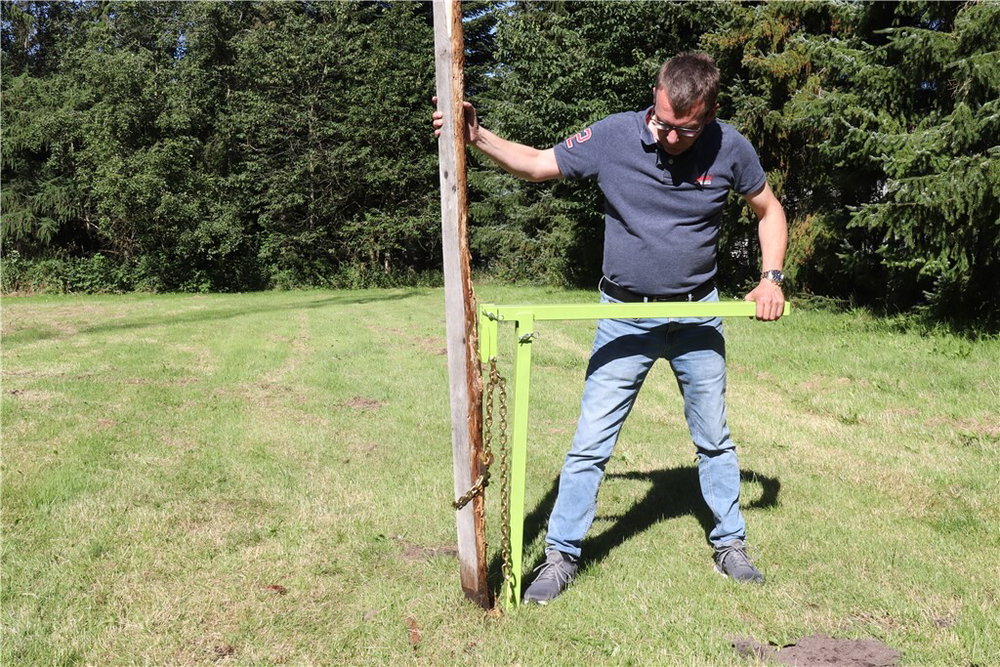 Pfostenzieher Pfahlzieher mit 120cm Kette