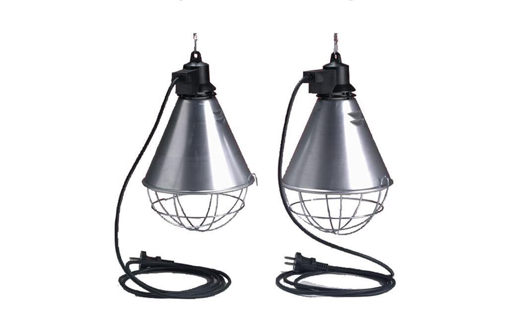 Wärmelampe mit Sparschalter und 2,5-Meter-Kabel, 2 Stück