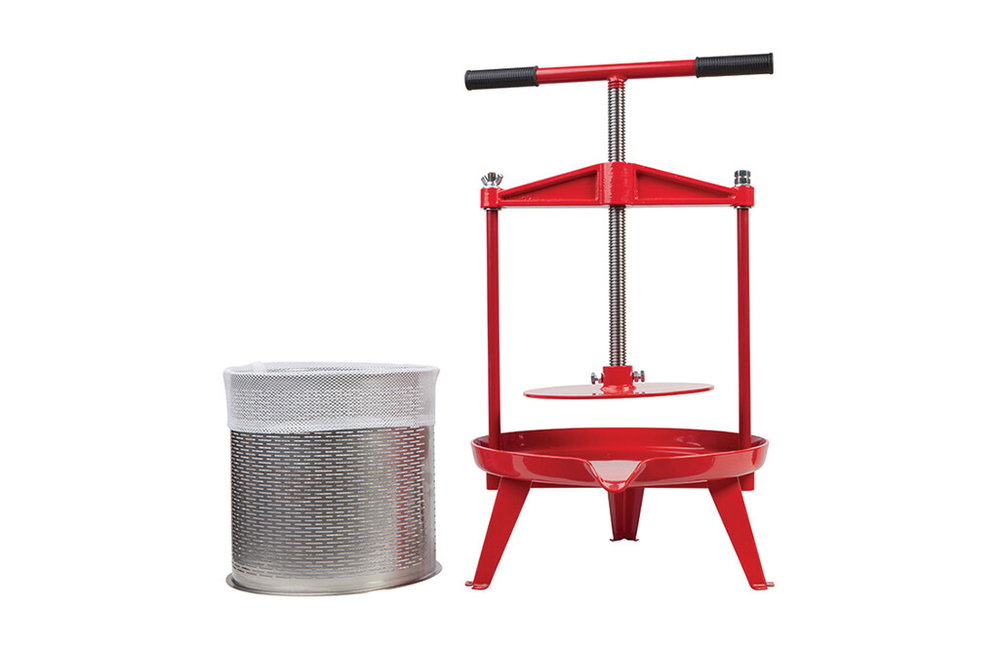 Manuelle Obstpresse 9 Liter, Fruchtpresse Edelstahl