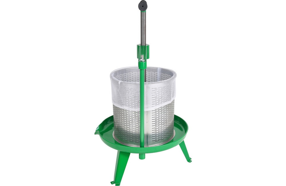 Manuelle Obstpresse 14 Liter mit Edelstahlkorb