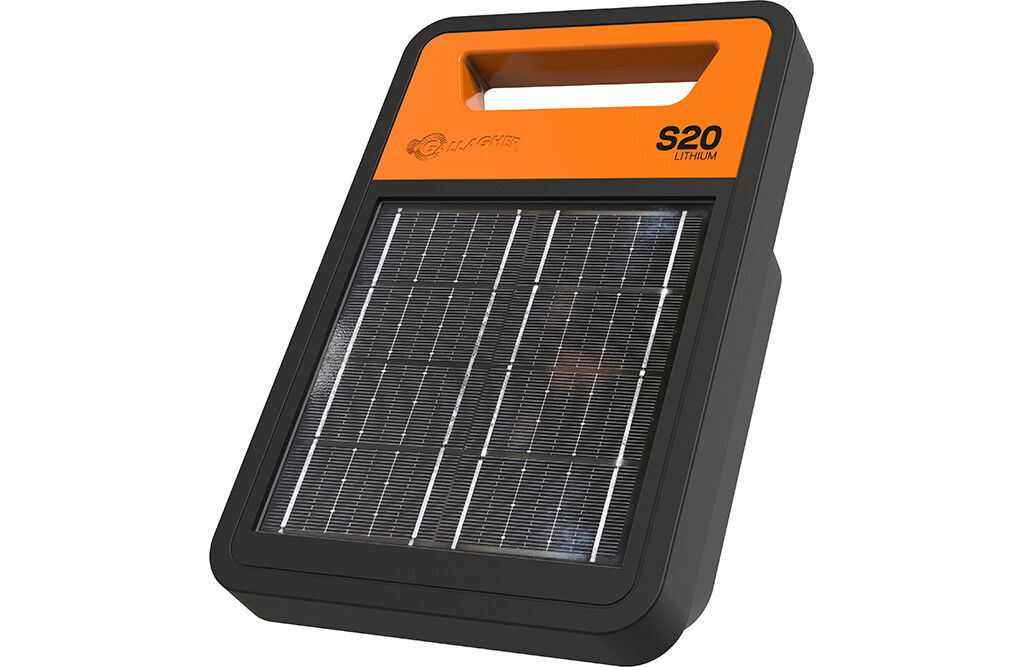 Gallagher Weidezaungerät S20 mit Solarpanel 6V