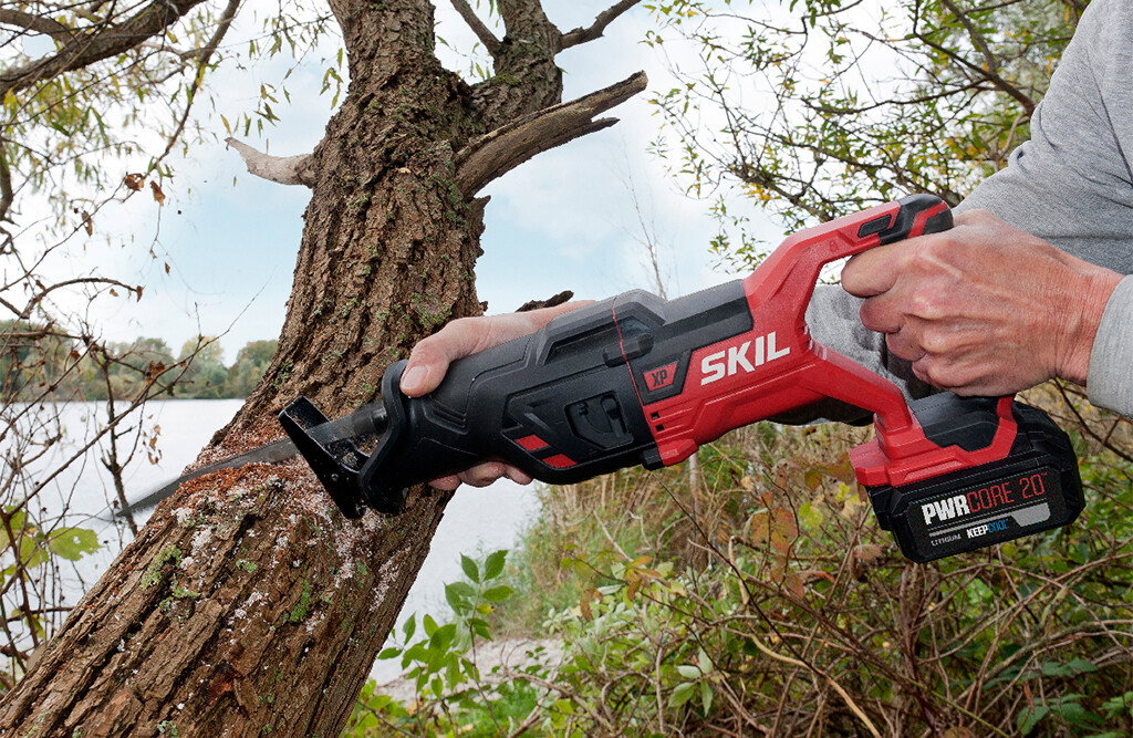 SKIL 3480 CB Akku Säbelsäge 20 V, Brushless, inkl. 3 Sägeblätter