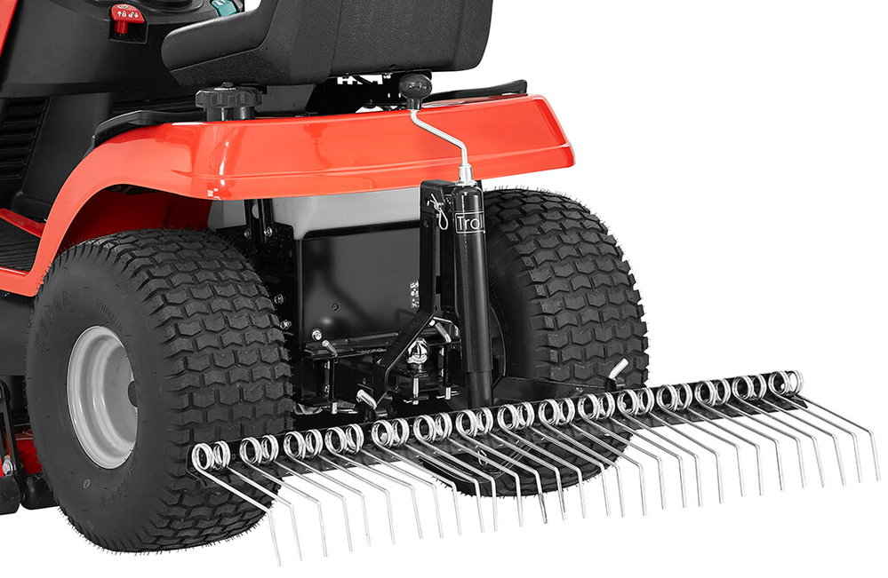 Trolla System Hofrechen 120 cm mit Spindel für Rasentraktor & Quad