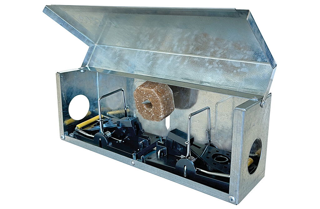 Tunnelbox-Mausfalle mit zwei Fallen