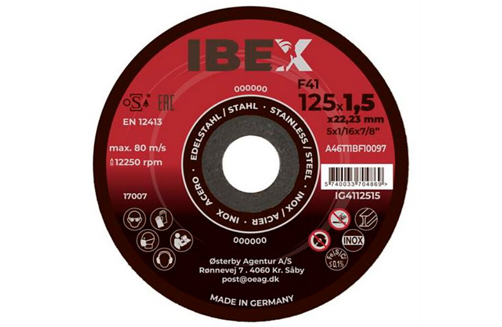 Ibex-Trennscheibe F41, 125x1,5 mm