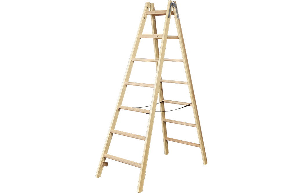 Wiener Leiter mit 5 Sprossen, Holz