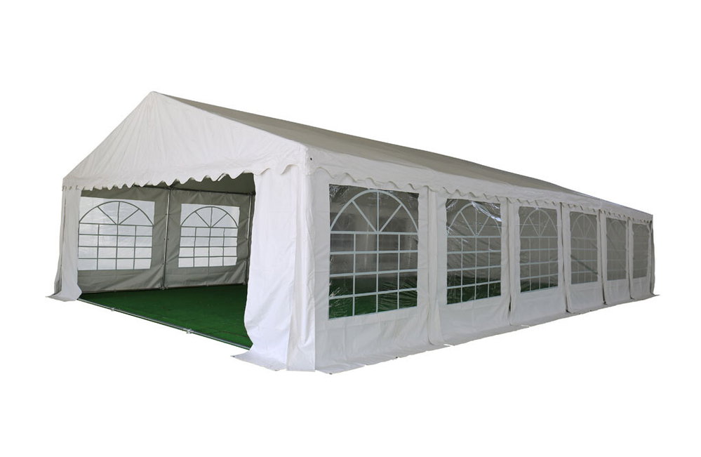 Partyzelt 6x12m, PVC-Plane 380/500 g/m²