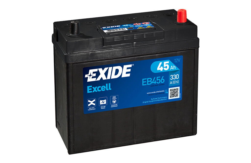 Exide Excell Traktorbatterie EB456, 12V 45Ah