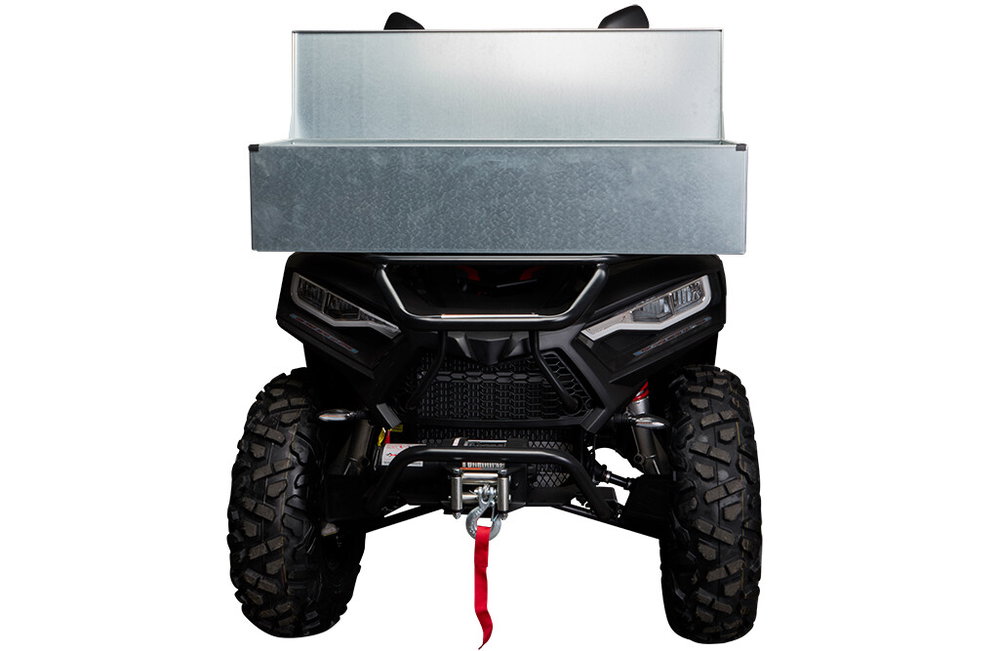 Transportbox für Quad & ATV, verzinkter Stahl, 100x33,5x23cm