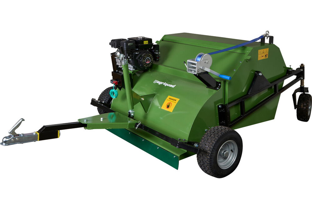 Rasenkehrmaschine & Pferdeäpfelsammler, 120 cm | Agriquad