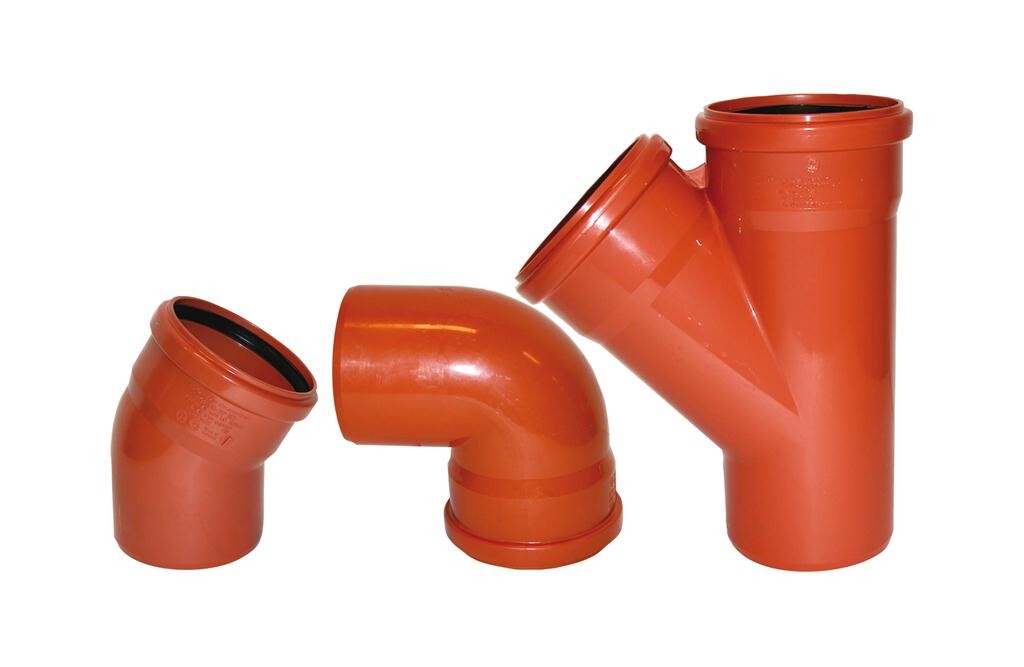 Biegungsrohr, 15 Grad - 110 mm