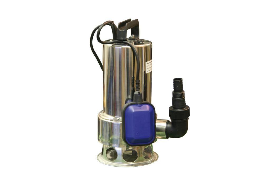 Schmutzwasser-Tauchpumpe Edelstahl 1100W, 16500l/h