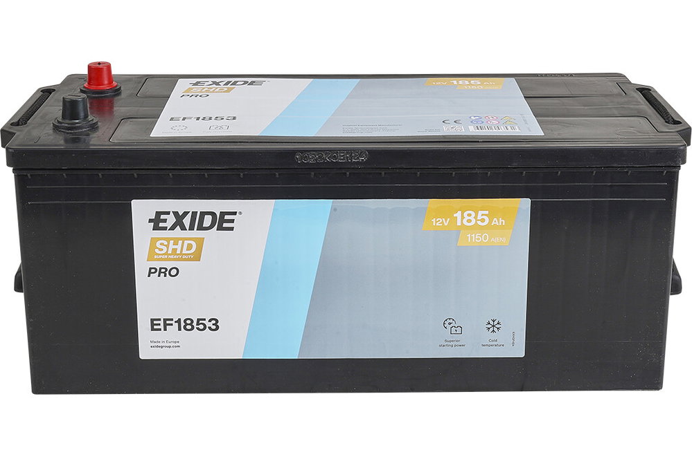 Exide Power PRO LKW-Batterie EF 1853, 12V 185Ah