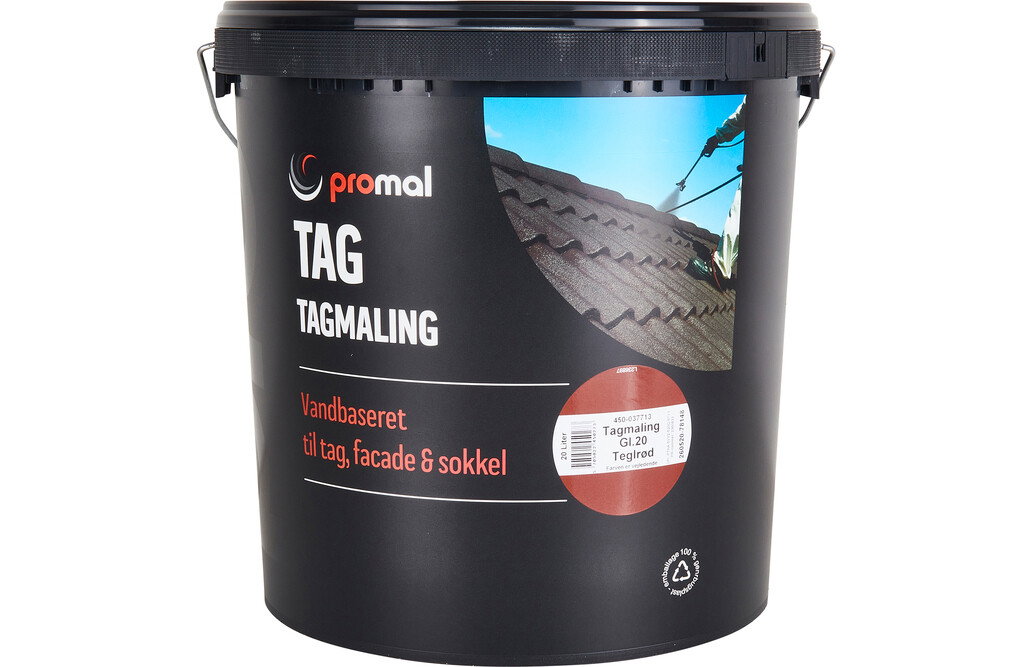 Promal Dachfarbe, 20 Liter ziegelrot