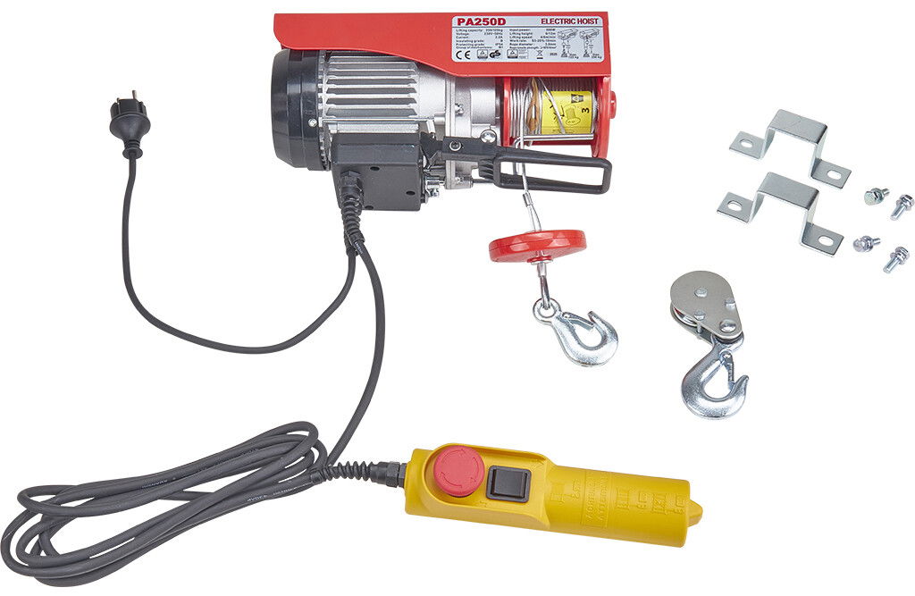 Elektrischer Seilwinde 125/250 kg Flaschenzug