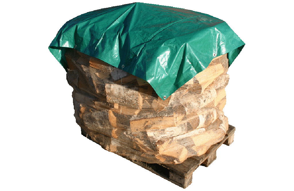 Abdeckplane mit Ösen, Holzabdeckplane 145x170cm