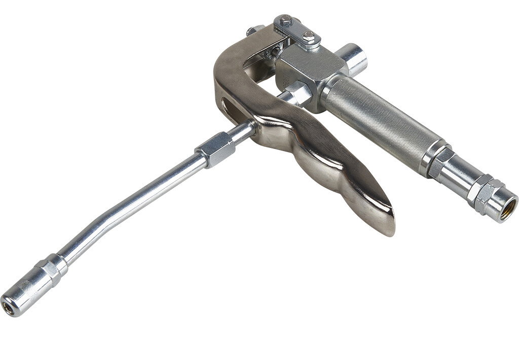 Fettpistole mit Schlauch und Rohr