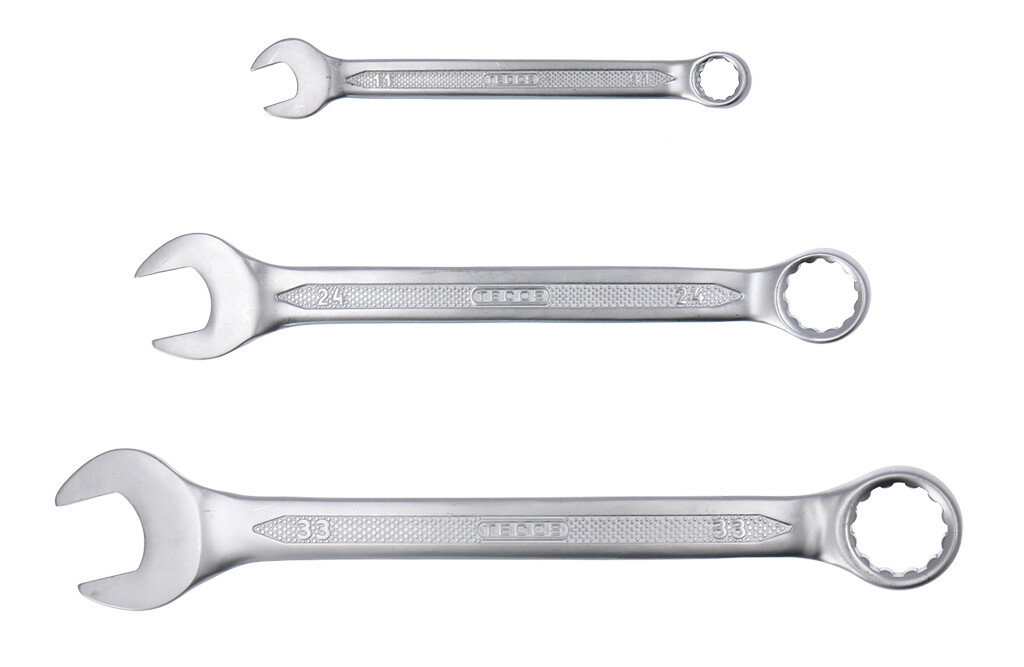 Steelman Pro 16-teiliges Ringmaulschlüssel-Set – Metrisch, 6-Punkt, Chrom-Vanadium-Stahl, 7–24 Mm