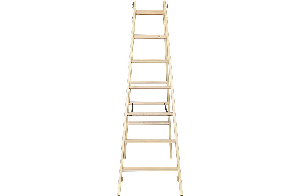 Wiener Leiter mit 5 Sprossen, Holz