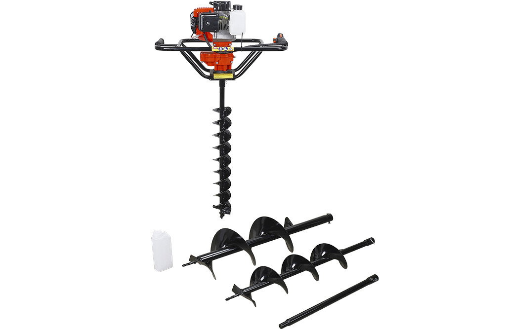Benzin-Erdbohrer 52 cm³, 3x Bohrer & Verlängerung | CORE