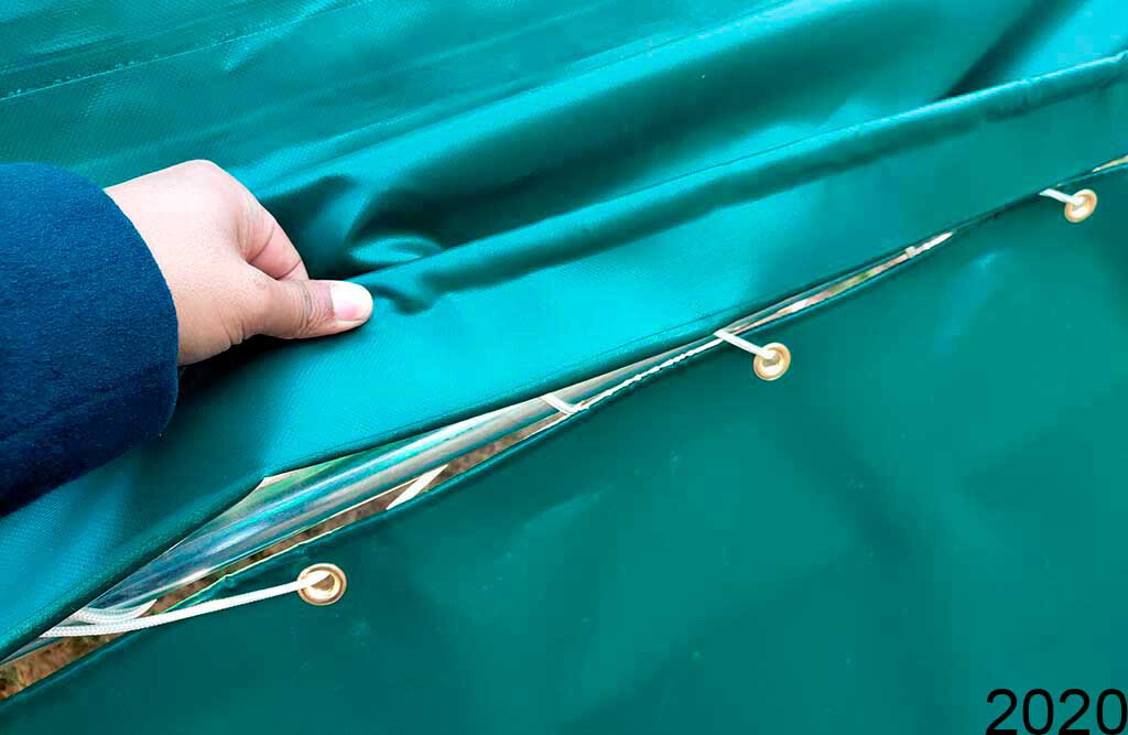 Windschutznetz-Set 300 g/m², für Weidezelt 3x3 m 